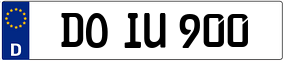 Truck License Plate